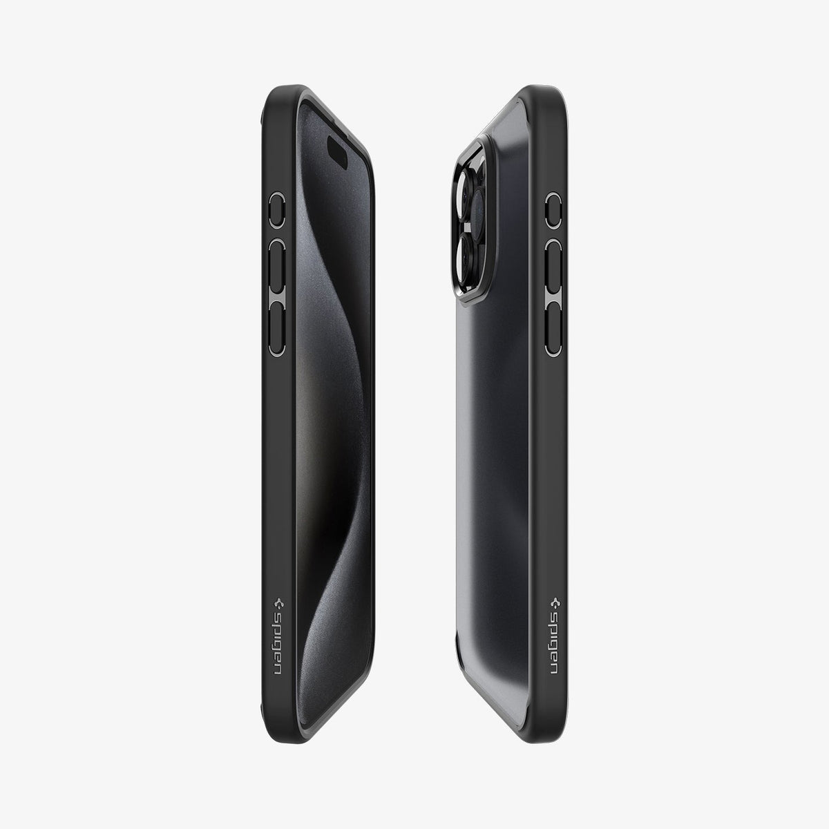 Spigen Ultra Hybrid Matte case for iPhone 15 Pro Max in Frost Black – detail image 5