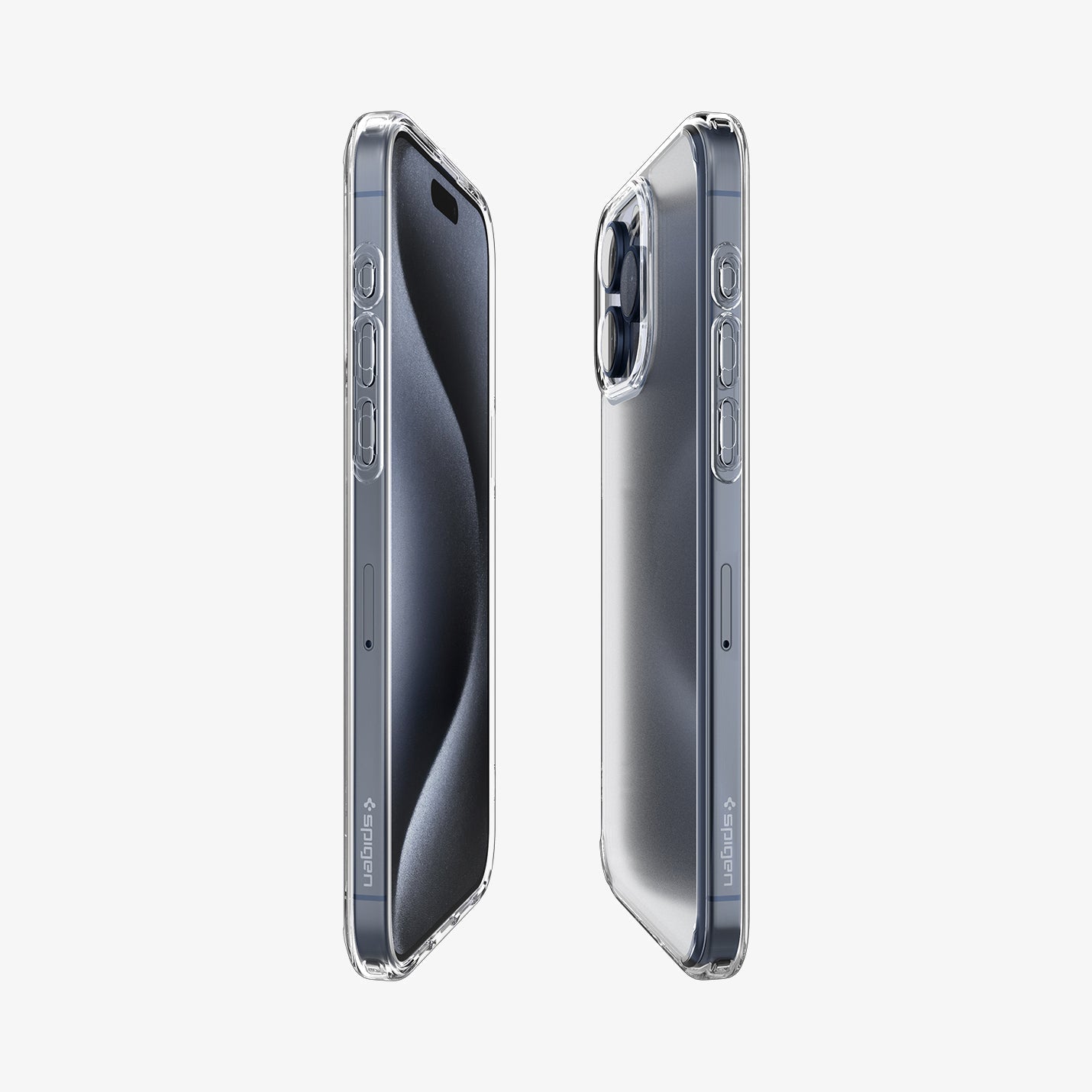 Spigen Ultra Hybrid Matte case for iPhone 15 Pro Max in Frost Clear – detail image 5