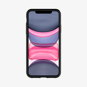 075CS27134 - iPhone 11 Pro Max Case Liquid Air in matte black showing the back