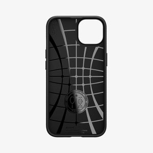 Spigen Liquid Air case for iPhone 13 mini in Matte Black – interior Air Cushion structure