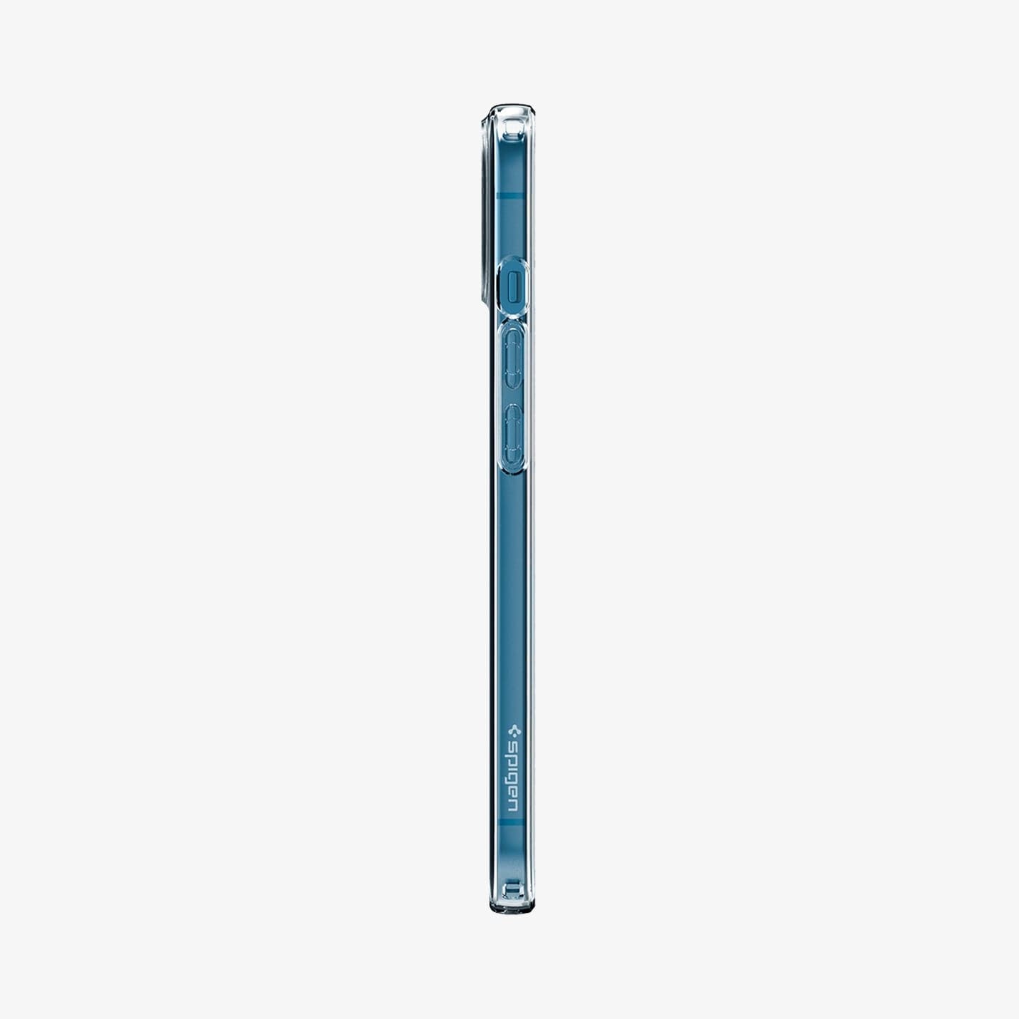 ACS03197 - iPhone 13 Pro Max Case Liquid Crystal in crystal clear showing the back