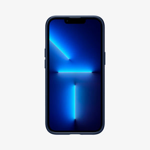 Spigen Liquid Air case for iPhone 13 Pro in Navy Blue – front view