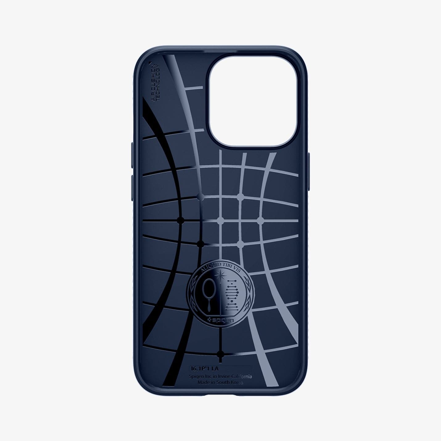Spigen Liquid Air case for iPhone 13 Pro in Navy Blue – interior Air Cushion structure