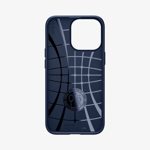 Spigen Liquid Air case for iPhone 13 Pro in Navy Blue – interior Air Cushion structure