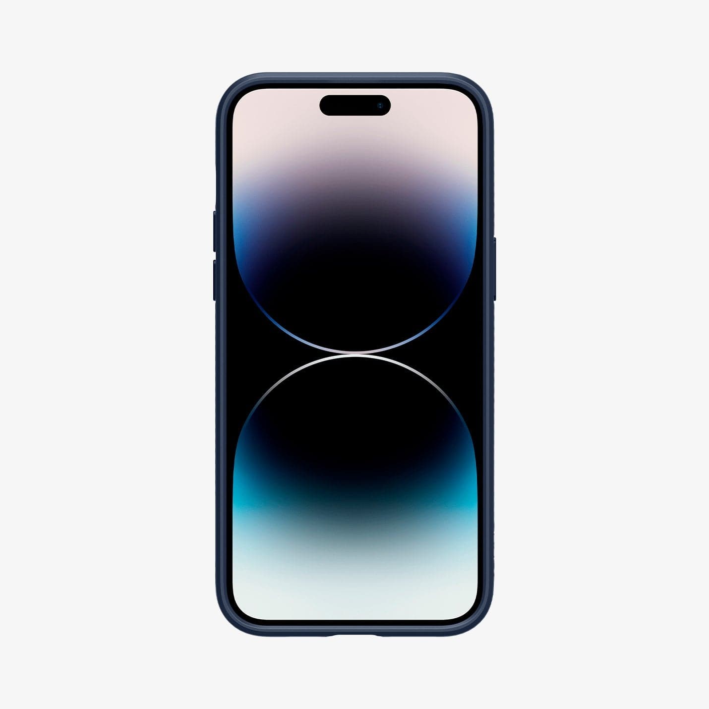 Spigen iPhone 14 Pro Case – Liquid Air - Navy Blue - front view