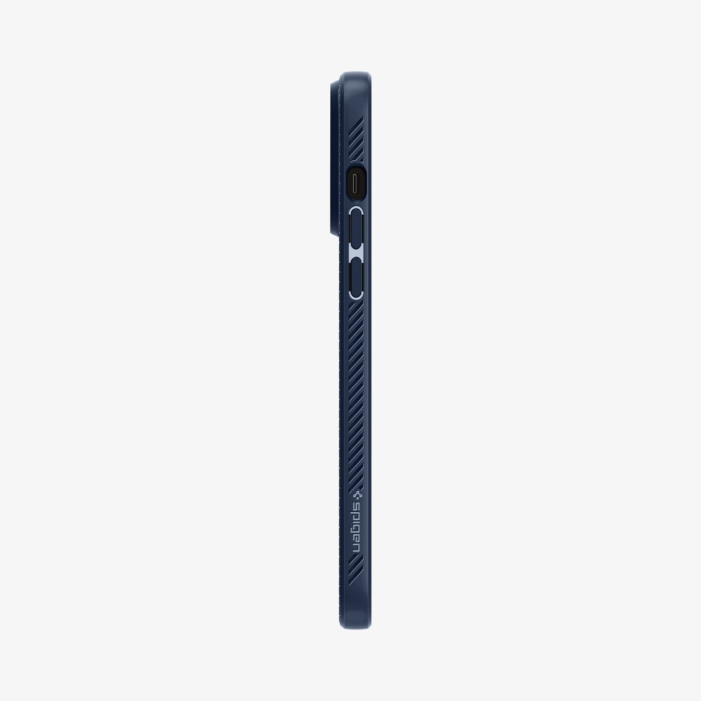 ACS04813 - iPhone 14 Pro Max Case Liquid Air in matte black showing the back