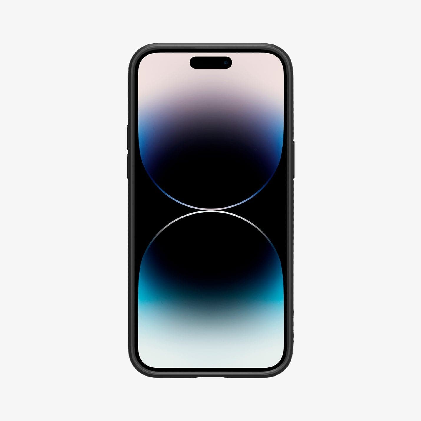 ACS04813 - iPhone 14 Pro Max Case Liquid Air in matte black showing the back