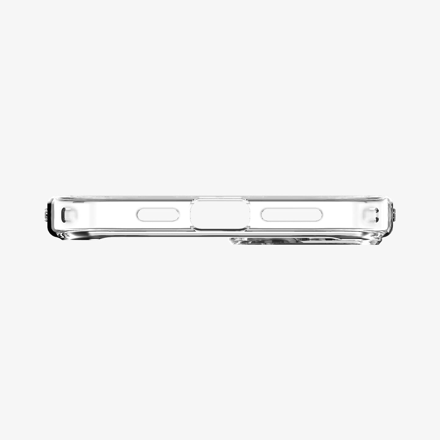 Spigen iPhone 14 Plus Case – Ultra Hybrid Matte in Frost Clear – charging-port and speaker cutouts