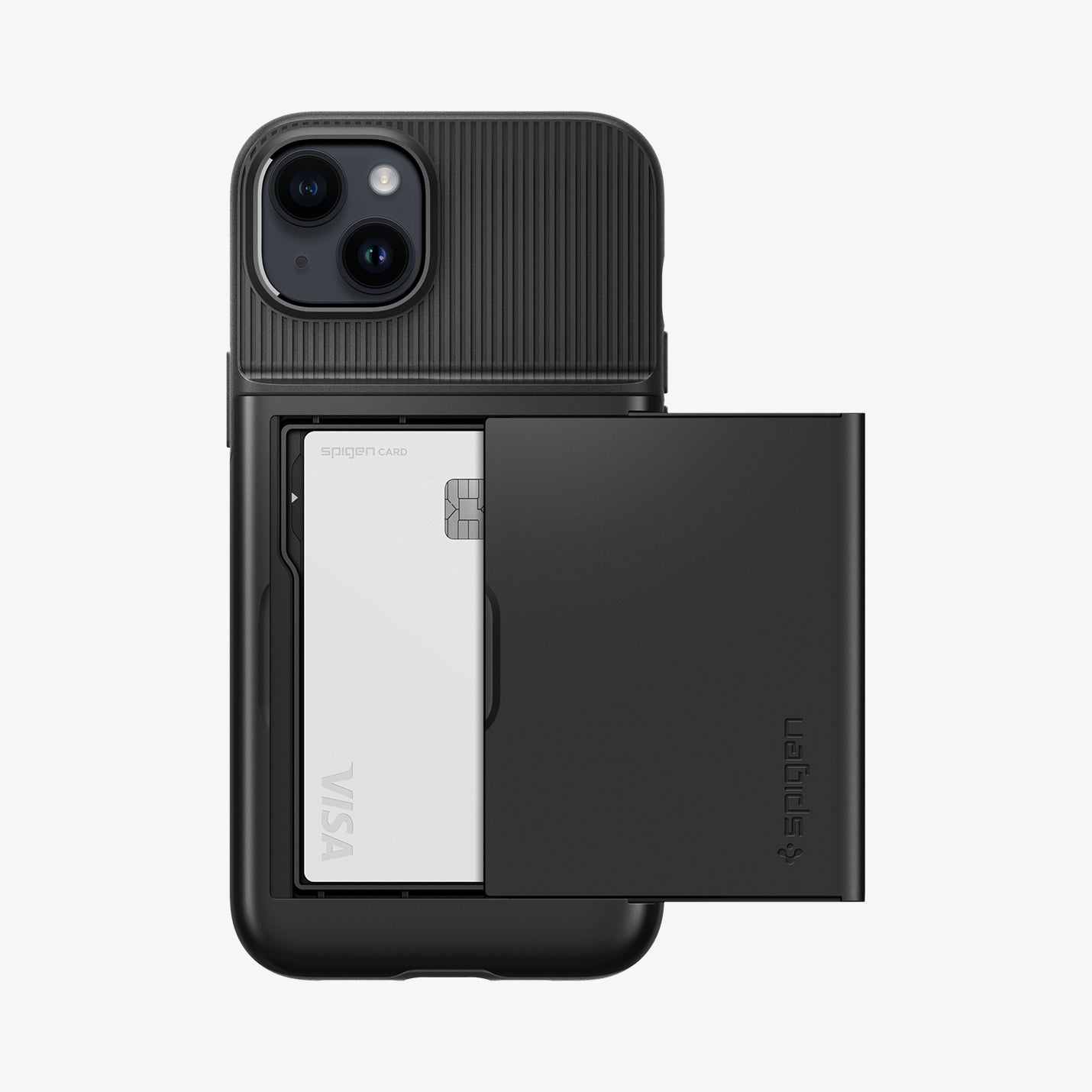 ACS04835 - iPhone 14 Pro Max Case Slim Armor CS in black showing the back
