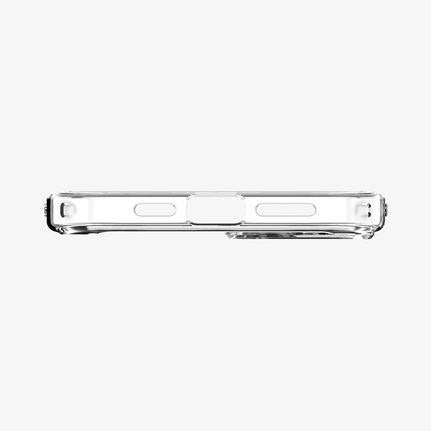 Spigen iPhone 14 Plus Case – Ultra Hybrid (MagFit) in White – charging-port and speaker cutouts