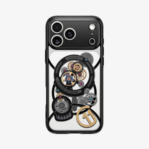 Spigen iPhone 17 Pro c11 Chronos MagFit case - front and back view