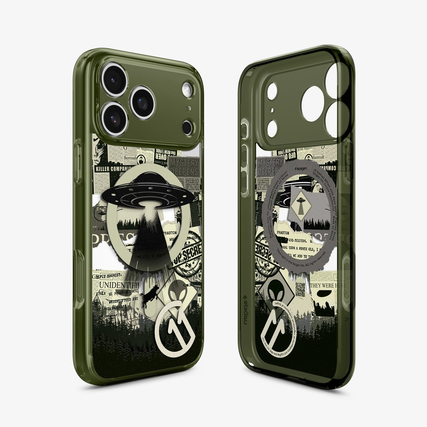 Spigen iPhone 17 Pro Max c11 Phantom MagFit case - exterior and interior view