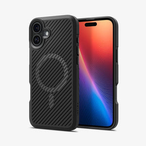 Spigen Core Armor (MagFit) case for iPhone 16 Plus in Matte Black – detail image 1