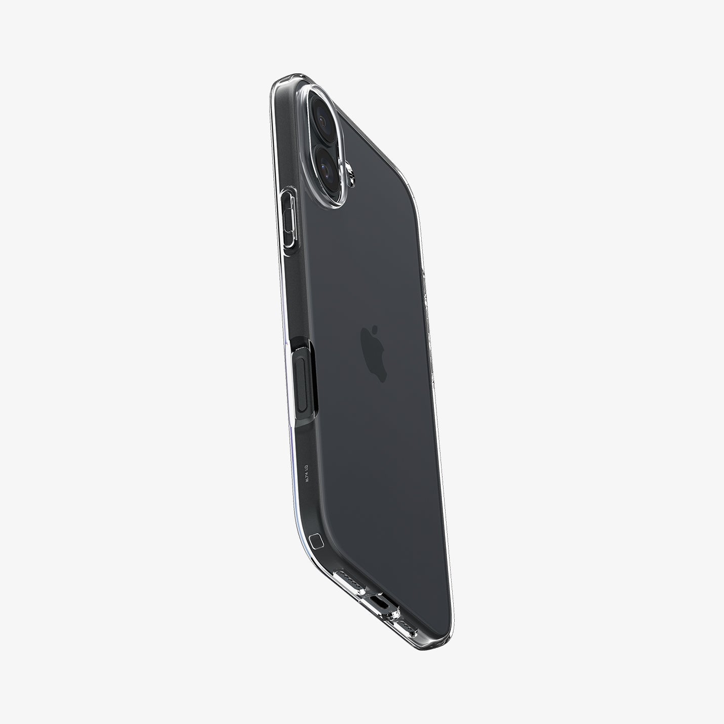 Spigen iPhone 16 Plus Liquid Crystal case – side and camera edge view