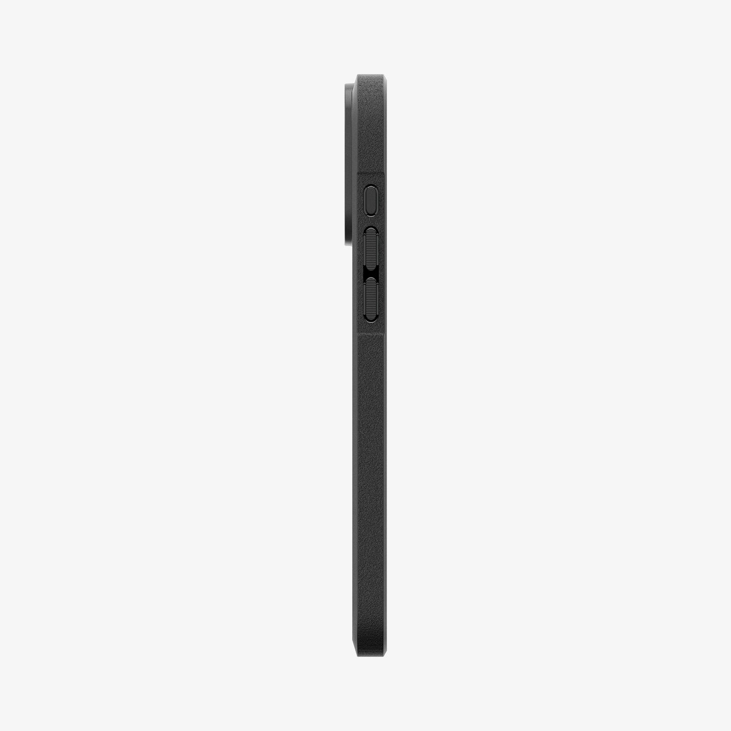 Spigen iPhone 16 Pro Core Armor case in Matte Black - volume and action button side profile