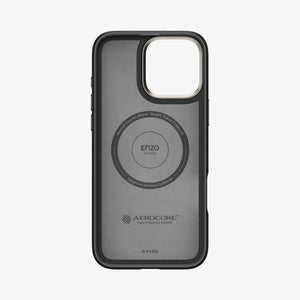 Spigen Enzo Aramid MagFit case in Black Natural for iPhone 16 Pro - interior view
