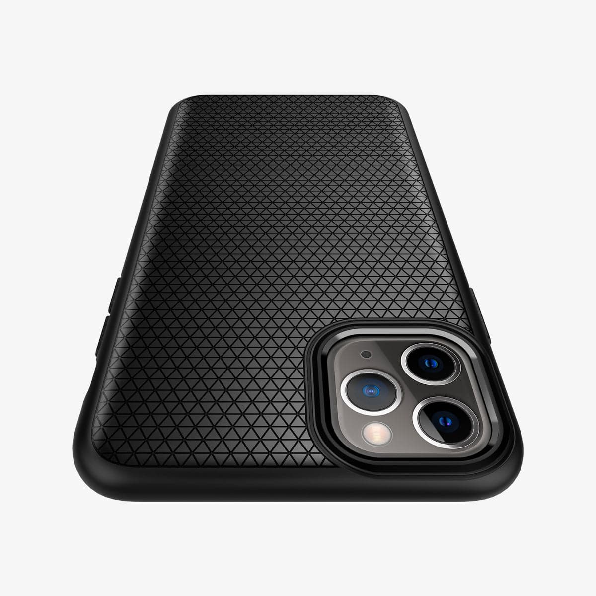 075CS27134 - iPhone 11 Pro Max Case Liquid Air in matte black showing the back