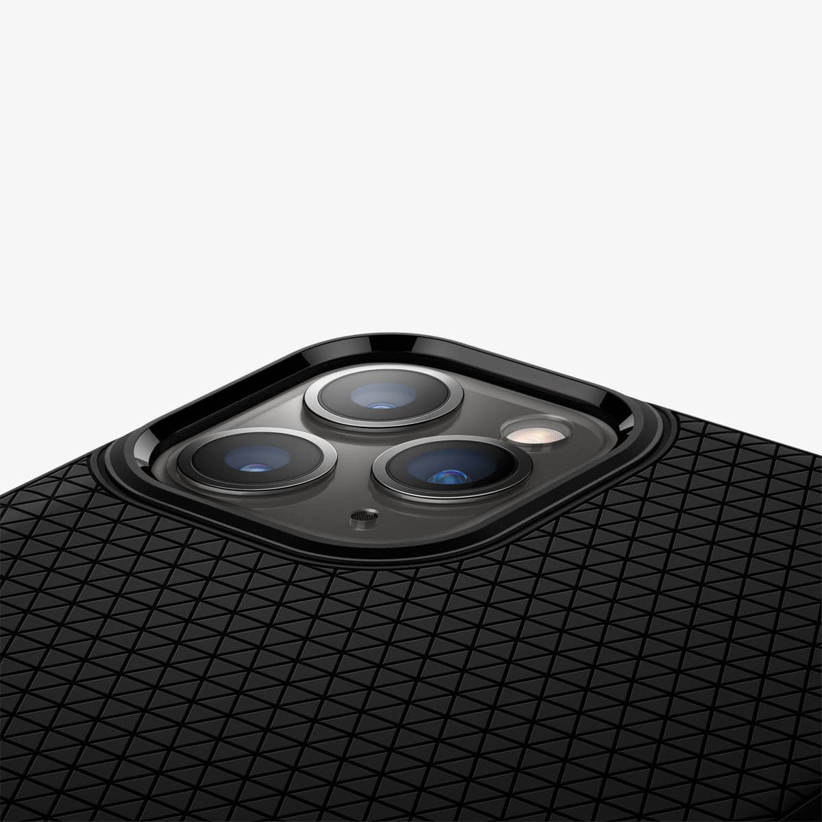 075CS27134 - iPhone 11 Pro Max Case Liquid Air in matte black showing the back
