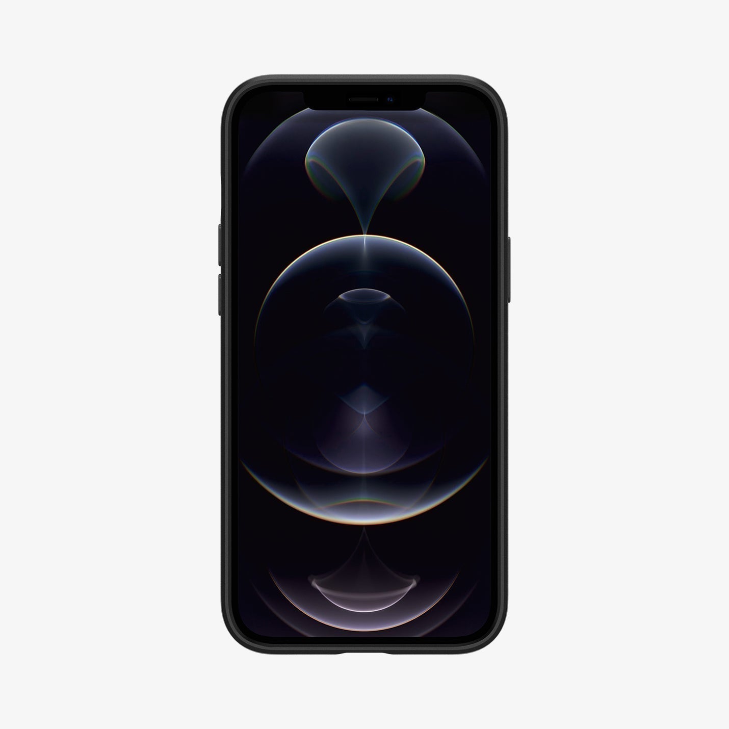 ACS01612 - iPhone 12 Pro Max Case Thin Fit in black showing the back