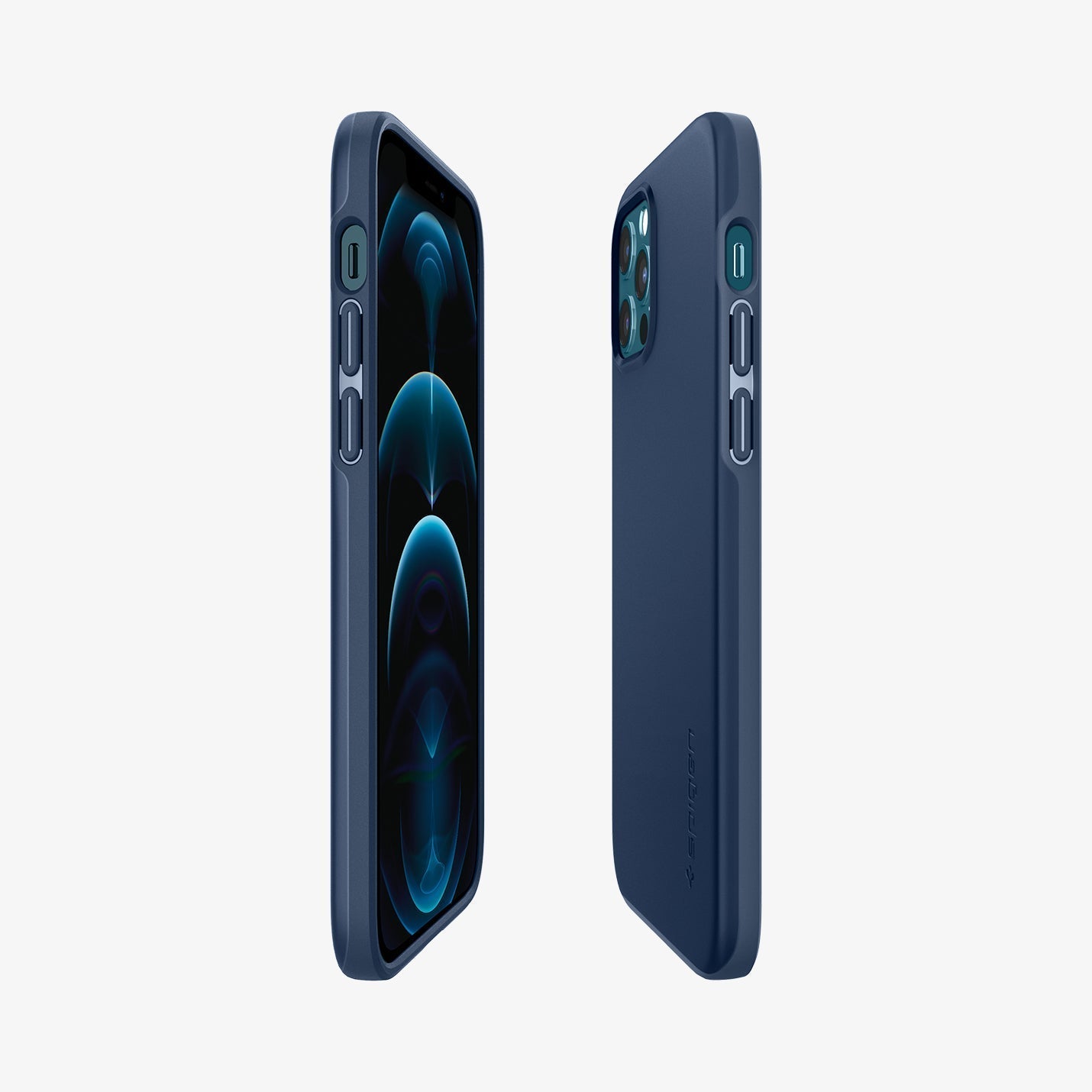 ACS01612 - iPhone 12 Pro Max Case Thin Fit in black showing the back