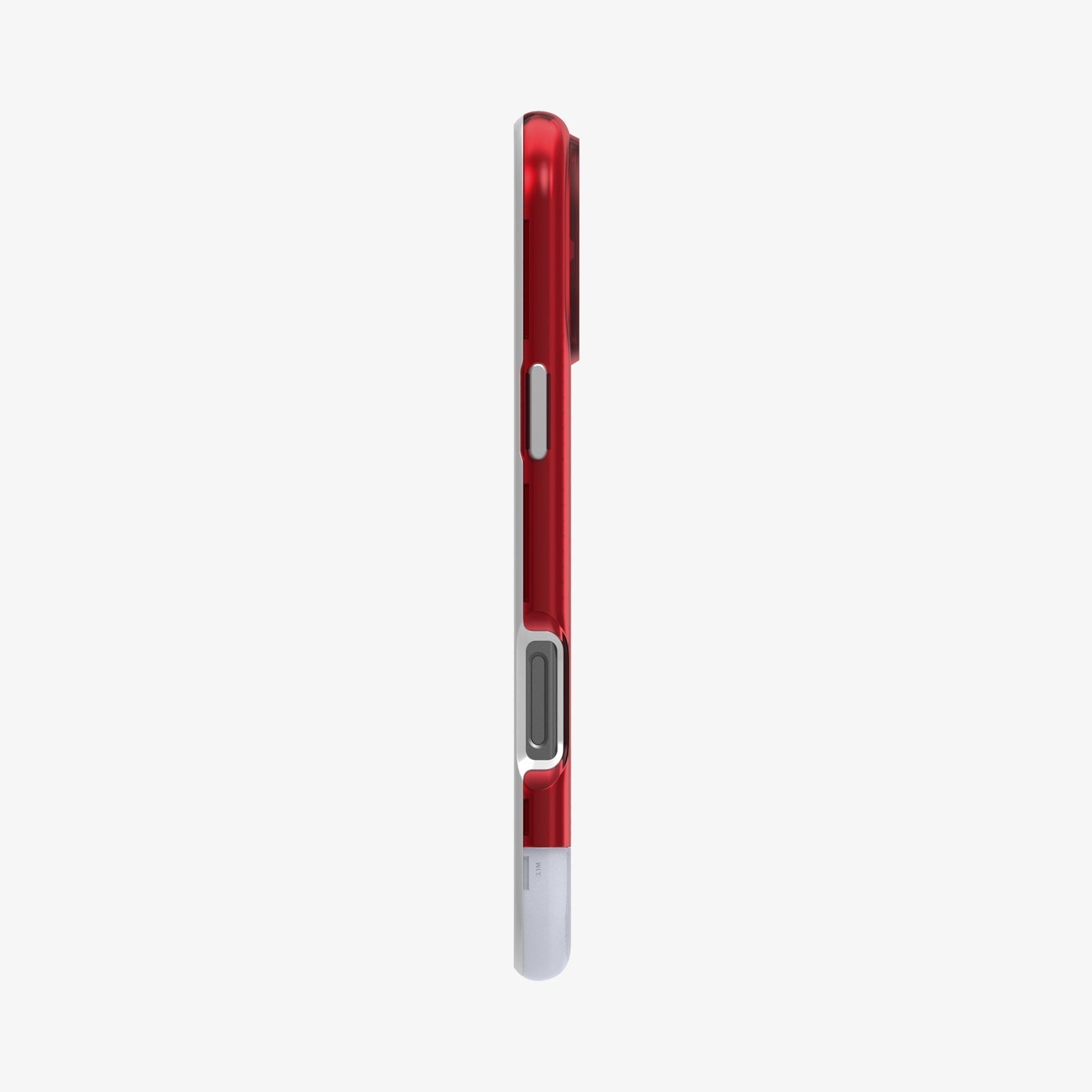 Spigen iPhone 16 Pro Classic C1 MagFit case in Ruby - side button and case profile