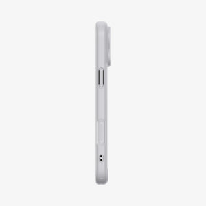 Spigen iPhone 17 Pro Ultra Hybrid Classic MagFit case in Classic Silver - side profile