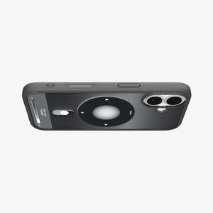 Spigen iPhone 17 Ultra Hybrid Classic MagFit case in Classic Black - layer and magnet construction