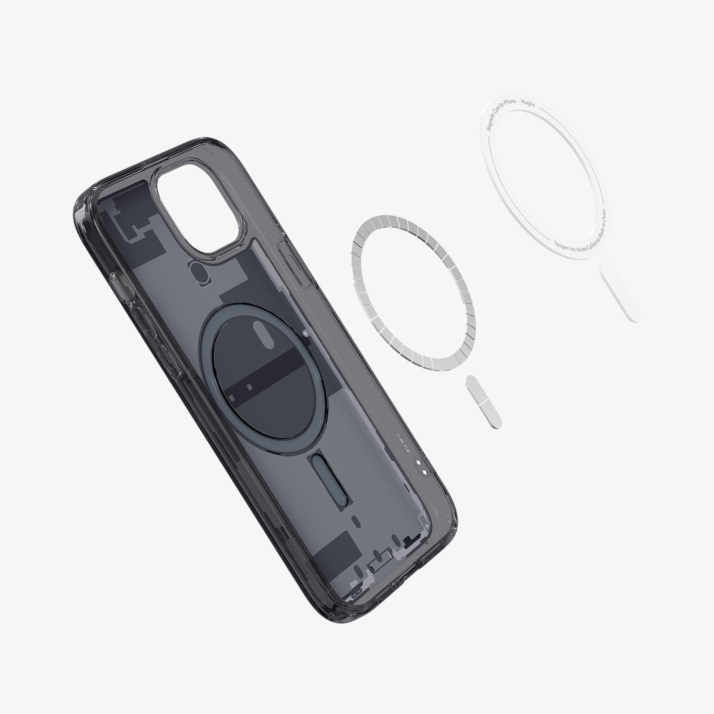 Spigen Ultra Hybrid Zero One (MagFit) case for iPhone 15 in Zero One Black – detail image 4