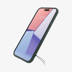 Spigen Liquid Air case for iPhone 15 Pro in Abyss Green – detail image 3