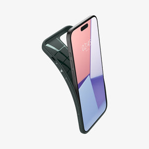 Spigen Liquid Air case for iPhone 15 Pro in Abyss Green – detail image 4