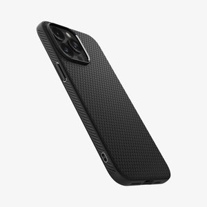 Spigen Liquid Air case for iPhone 15 Pro in Matte Black – detail image 9