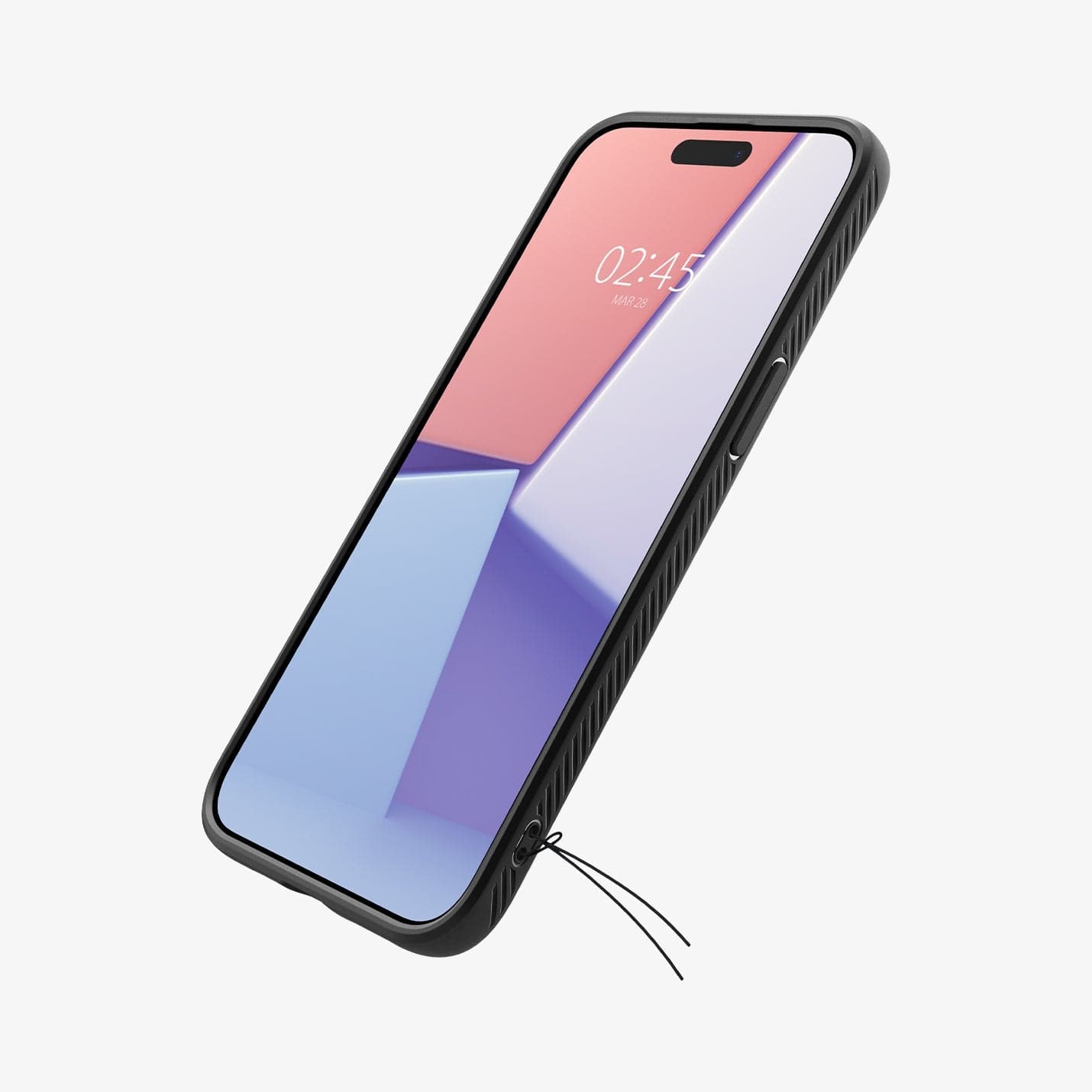 Spigen Liquid Air case for iPhone 15 Pro in Matte Black – detail image 3