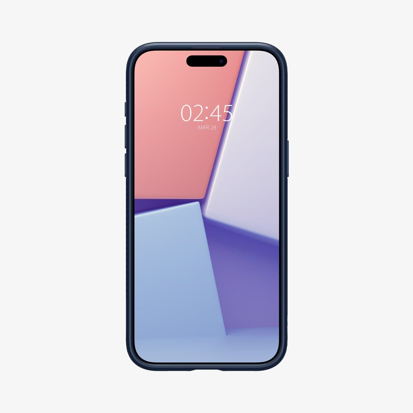 Spigen Liquid Air case for iPhone 15 Pro in Navy Blue – detail image 5