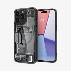 Spigen Ultra Hybrid Zero One (MagFit) case for iPhone 15 Pro in Zero One Black – detail image 1