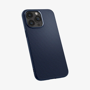 Spigen Liquid Air case for iPhone 15 Pro Max in Navy Blue – detail image 9
