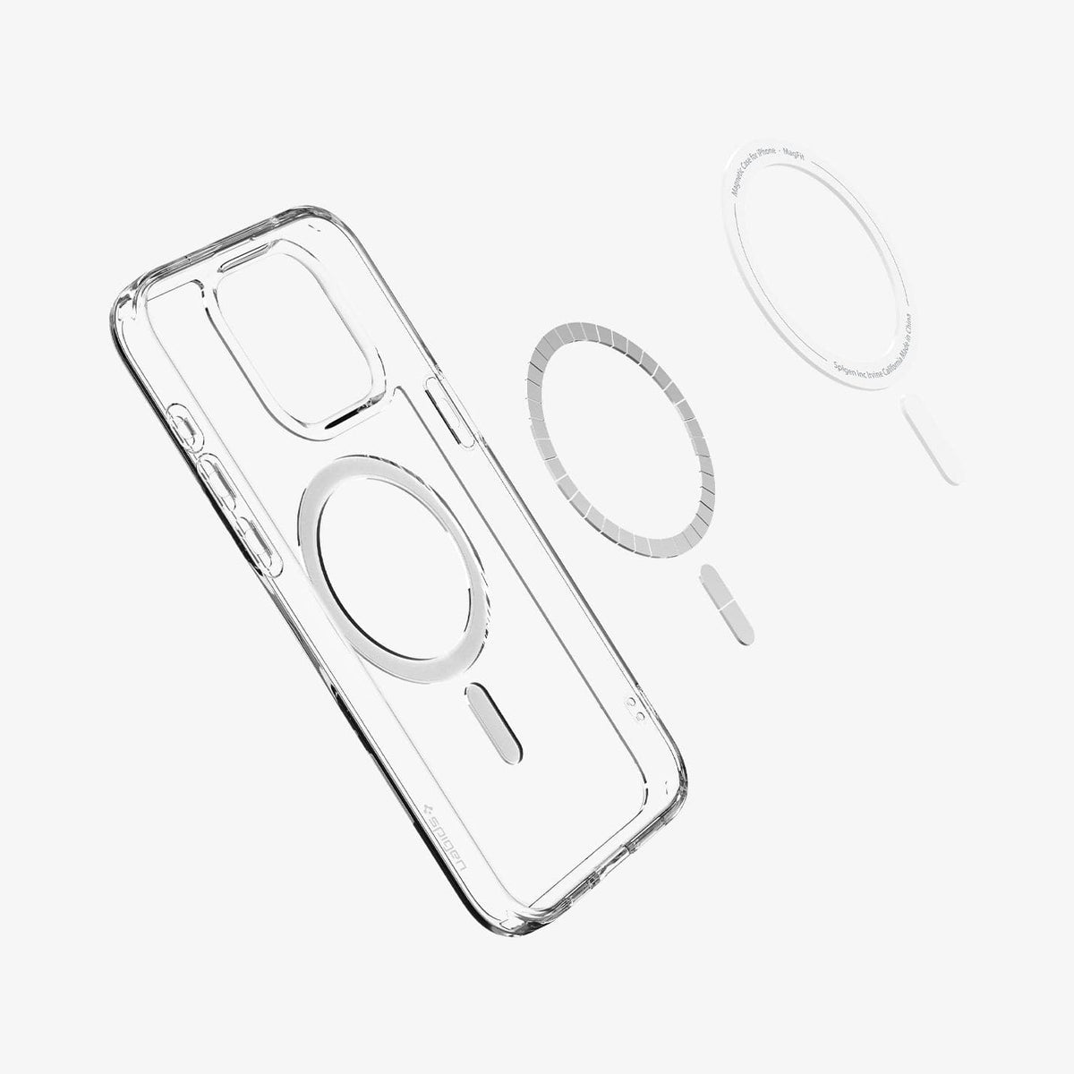 Spigen Ultra Hybrid (MagFit) case for iPhone 15 Pro Max in Graphite – detail image 4