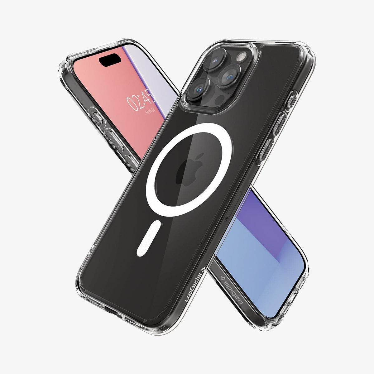 Spigen Ultra Hybrid (MagFit) case for iPhone 15 Pro Max in White – detail image 2