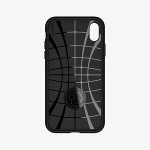 064CS24872  - iPhone XR Case Liquid Air in  Black showing the back