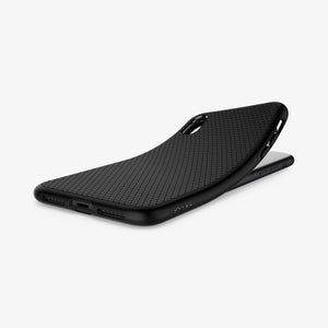 064CS24872  - iPhone XR Case Liquid Air in  Black showing the back