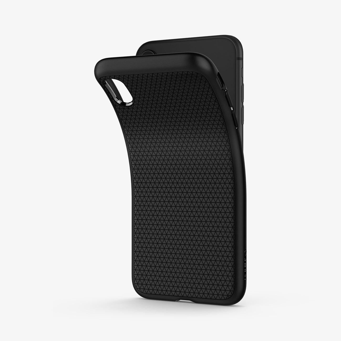 064CS24872  - iPhone XR Case Liquid Air in  Black showing the back