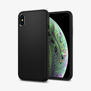 064CS24872  - iPhone XR Case Liquid Air in  Black showing the back