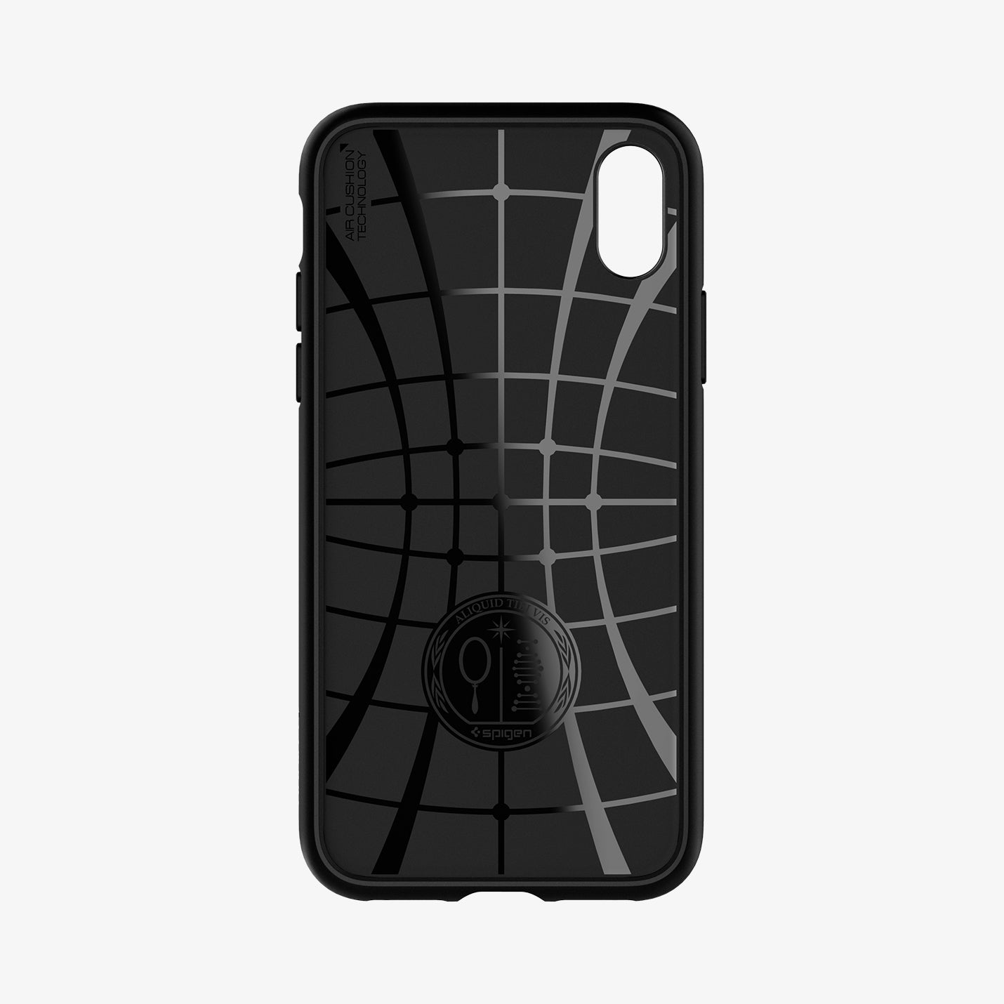 064CS24872  - iPhone XR Case Liquid Air in  Black showing the back