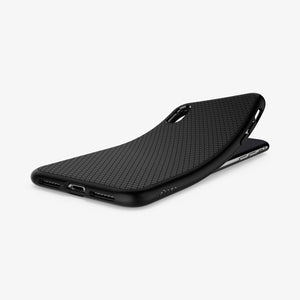 064CS24872  - iPhone XR Case Liquid Air in  Black showing the back
