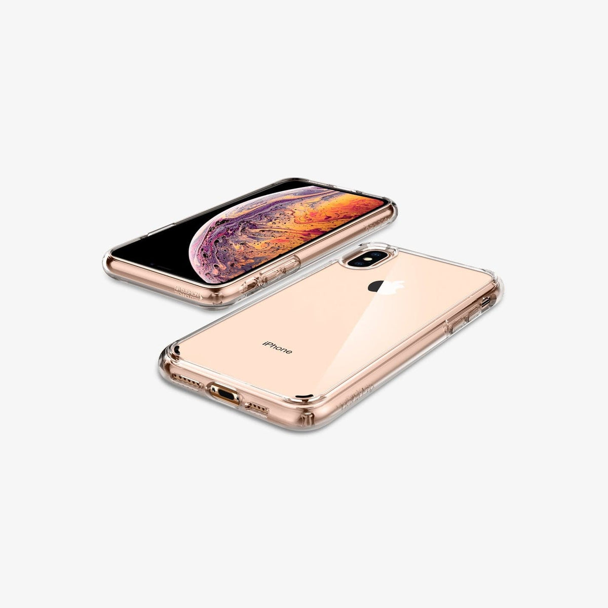 064CS24873 - iPhone XR Case Ultra Hybrid in crystal clear showing the back