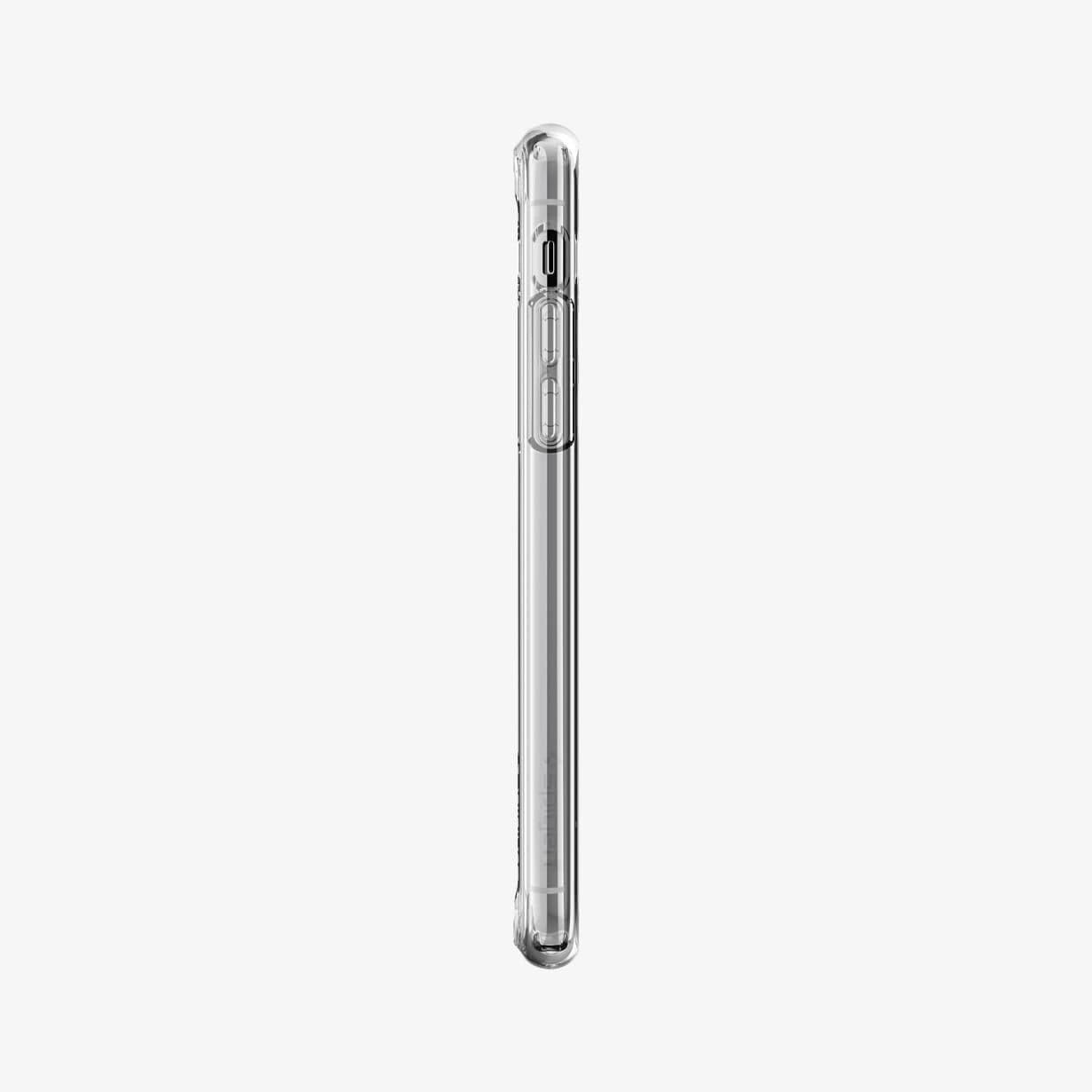 064CS24873 - iPhone XR Case Ultra Hybrid in crystal clear showing the back