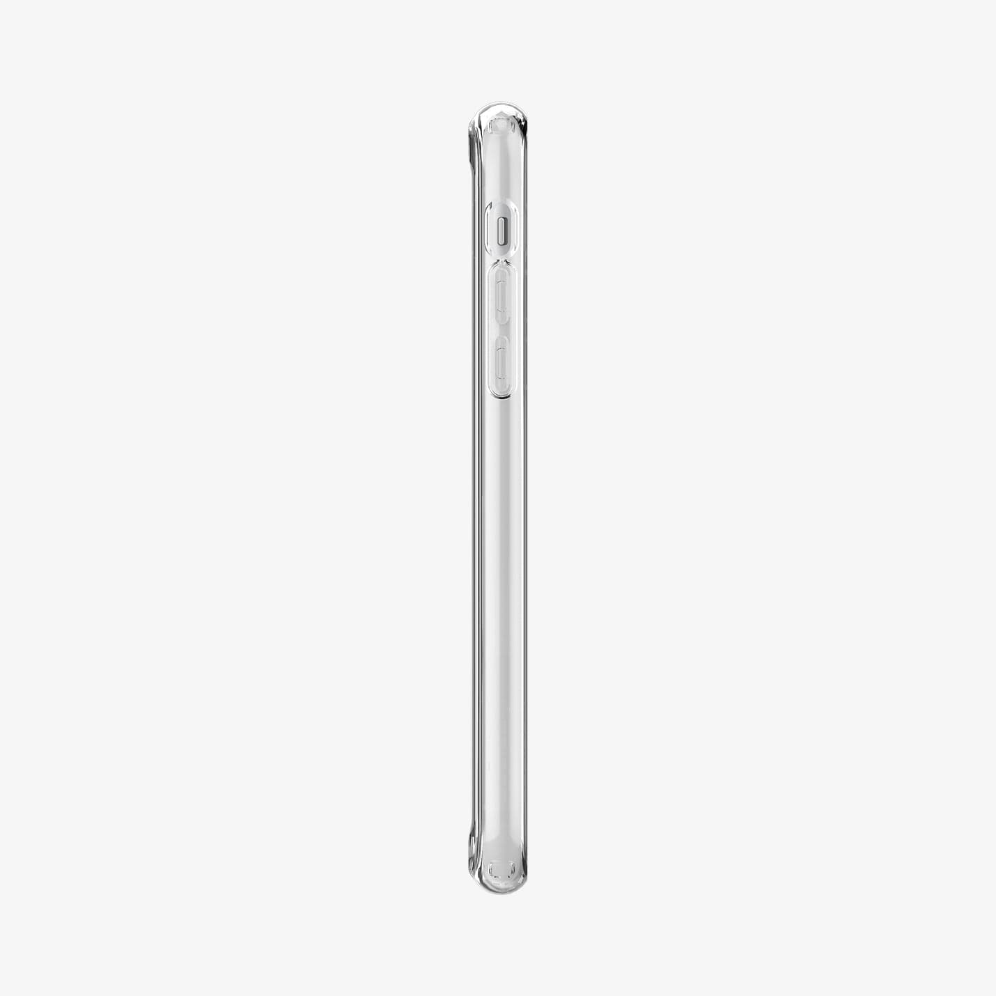 064CS24873 - iPhone XR Case Ultra Hybrid in crystal clear showing the back