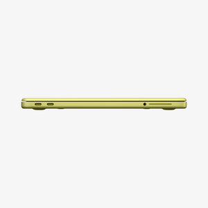 Spigen MacBook Neo 13-inch Glas.tR Slim in Clear showing side