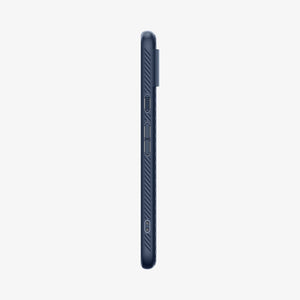 ACS06275 - Pixel 8 Case Liquid Air in navy blue showing the side with volume controls