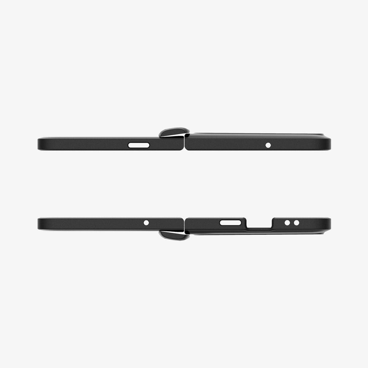 ACS05920 - Pixel Fold Series Case Slim Armor Pro in black showing the back