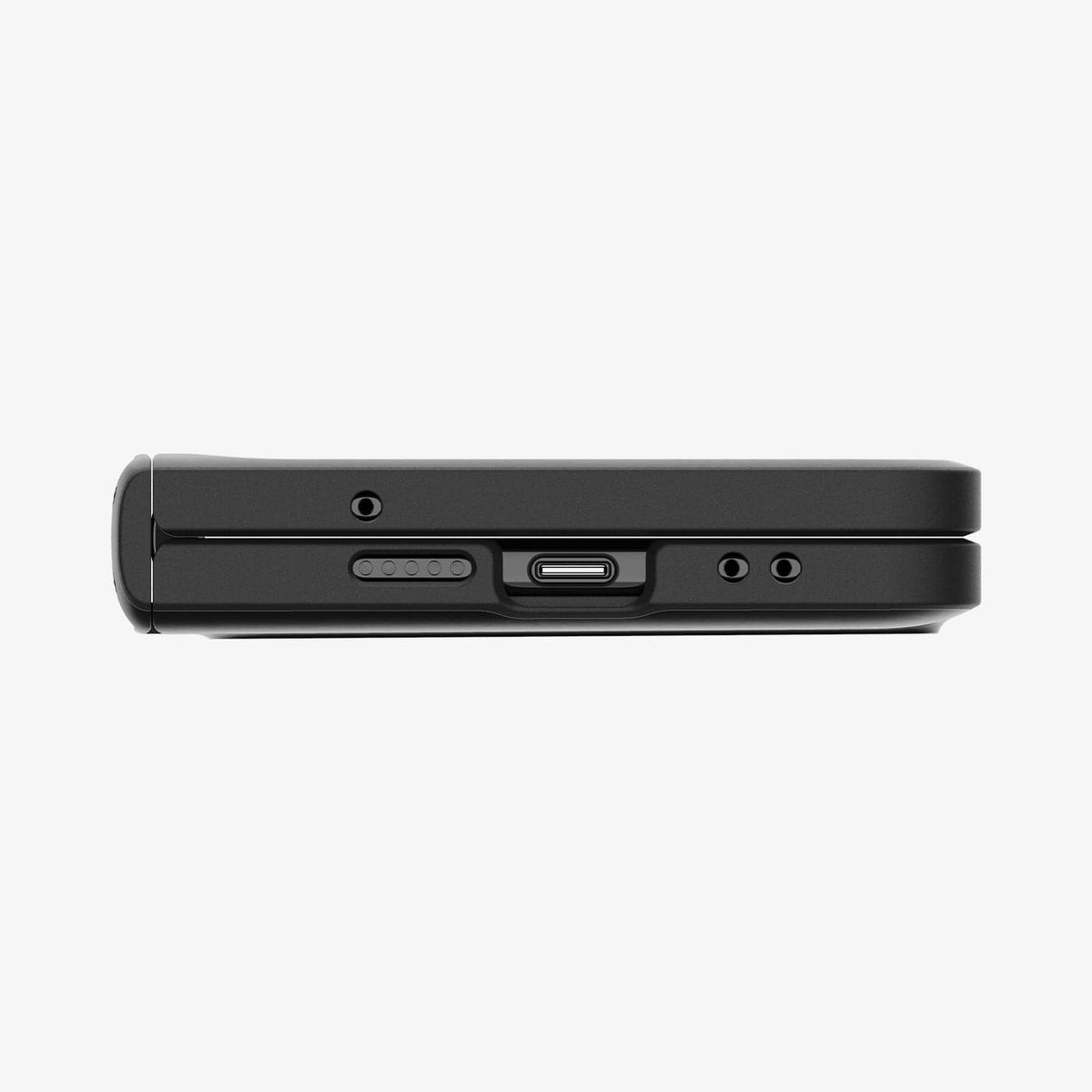 ACS05920 - Pixel Fold Series Case Slim Armor Pro in black showing the back